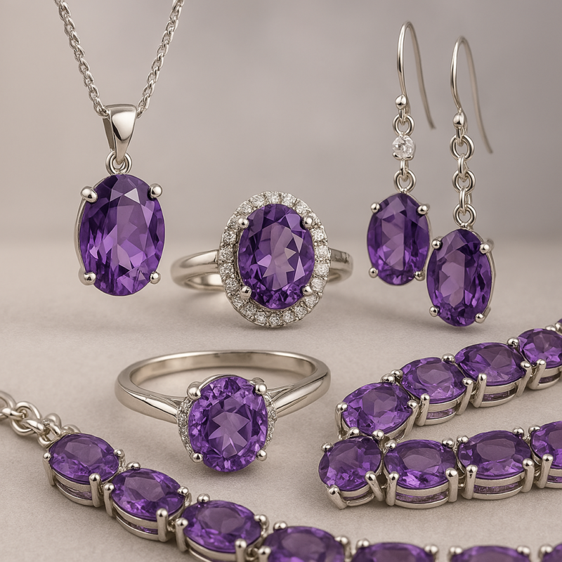Amethyst Gemstone Jewelry