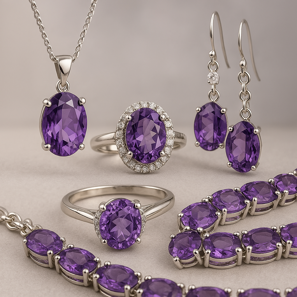 Amethyst Gemstone Jewelry